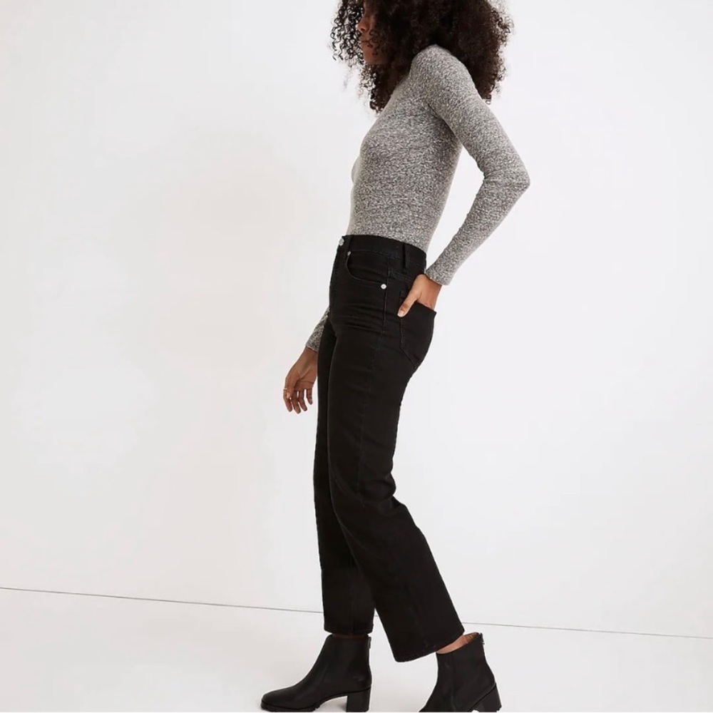 Madewell High Rise Slim Wide Leg Jeans in Lunar Wash Size 26